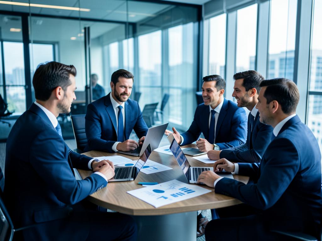 Zarryl strategy workshop — professionals reviewing a delivery plan in a modern boardroom